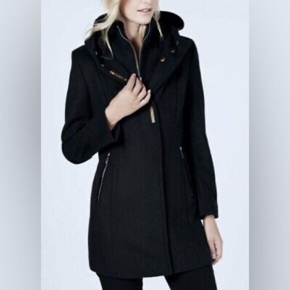 Details INTL Women's Fashion Hooded Zip Up Jacket -‎ Black Size XL NWT - Picture 1 of 8